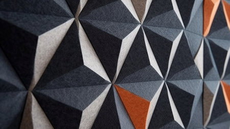 Gray Foam Rubber Acoustic Treatment : Generative AIの素材