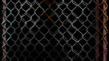 Metal Fence Texture : Generative AIの素材