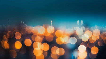 Night City Blurred Bokeh Background : Generative AIの素材