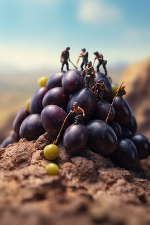 One Grape Among the Heap of Plums : Generative AIの素材