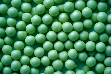 Peas Background Top View : Generative AIの素材