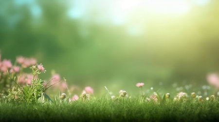 Summer Nature Blurred Background : Generative AIの素材