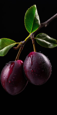 Two Plums on Hessian : Generative AIの素材
