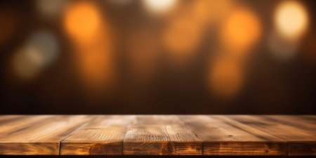 Wooden Table Background : Generative AIの素材