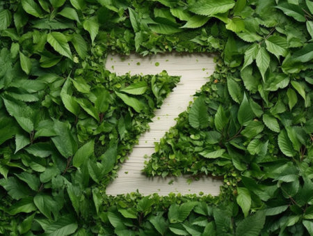 Decorate wall backdrop of artificial leaf and shiny letters It is wedding time : Generative AIの素材