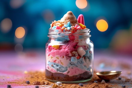 Desserts in jar : Generative AIの素材