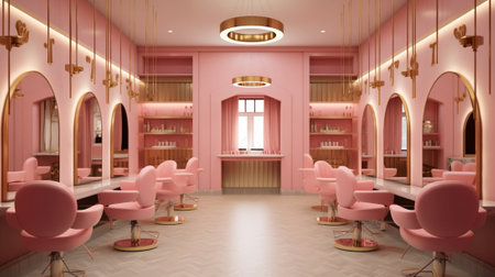 Beauty parlour interior : Generative AIの素材