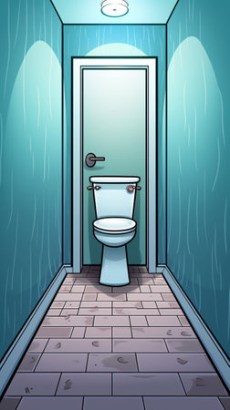 Toilet doors : Generative AIの素材