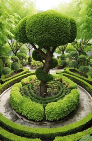 Gardening and Landscaping With Decorative Trees : Generative AIの素材