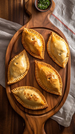 Mushroom filling hand pie : Generative AIの素材