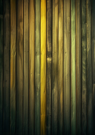 Green and brown wooden background : Generative AIの素材