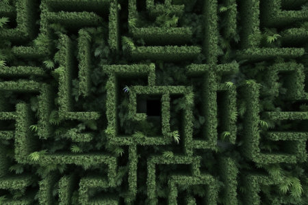 Geometry shape Bushes : Generative AIの素材