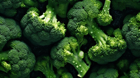 broccoli background : Generative AIの素材