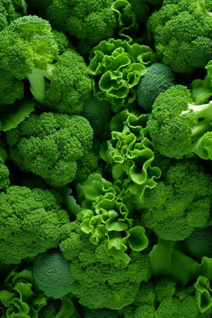 broccoli background : Generative AIの素材