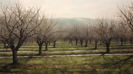 Orchard in spring : Generative AIの素材