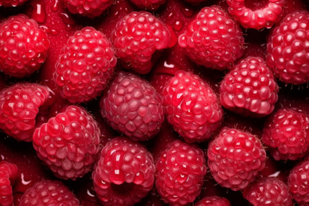 Raspberry fruit background : Generative AIの素材