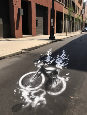 sun drawn with chalk on asphalt : Generative AIの素材