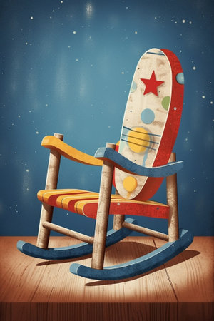 Childrens rocking chair : Generative AIの素材