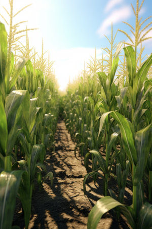 Corn field : Generative AIの素材