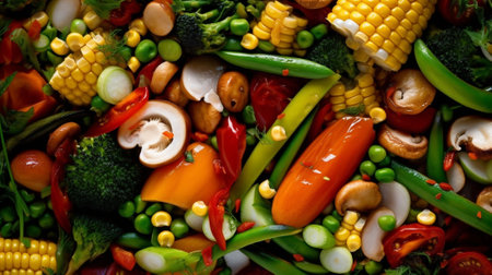 Thai Mix Veggies : Generative AIの素材