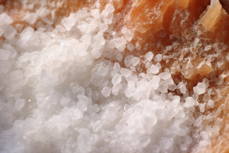 rock salt used for melting ice on roads : Generative AIの素材