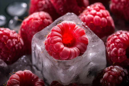 Frozen Raspberry : Generative AIの素材