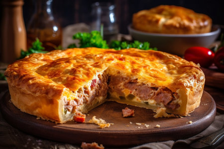 Pie with cabbage : Generative AIの素材
