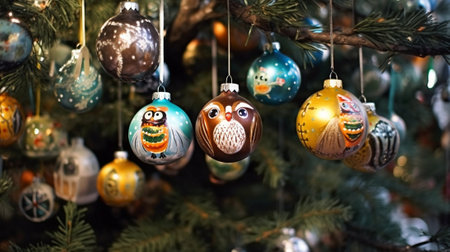 Christmas tree decorations : Generative AIの素材