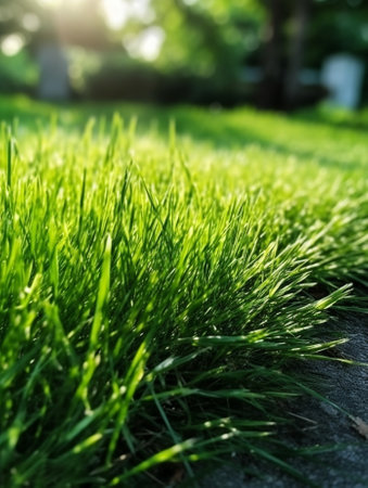 Green Grass selective focus : Generative AIの素材