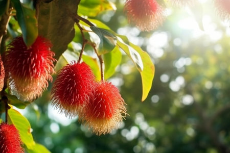 Chestnuts on tree : Generative AIの素材