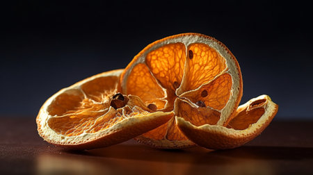 Rotten and moldy orange Bad citrus : Generative AIの素材