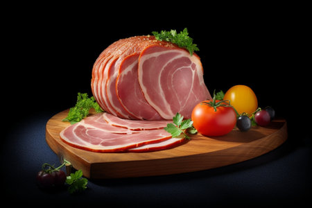 different kinds of cut ham : Generative AIの素材