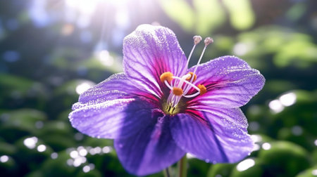 purple flower : Generative AIの素材