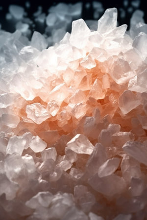 rock salt used for melting ice on roads : Generative AIの素材