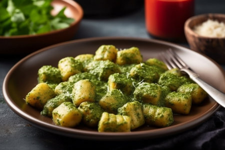 gnocchi with zucchini : Generative AIの素材