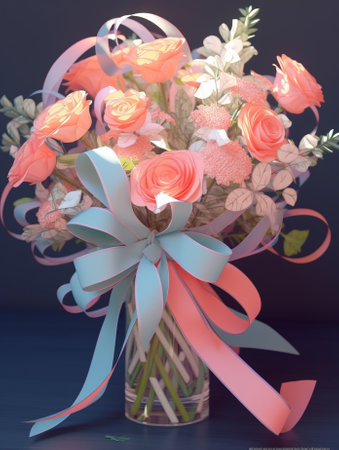 bouquet of flowers : Generative AIの素材