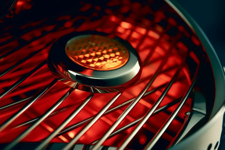 red hot charcoal grill : Generative AIの素材