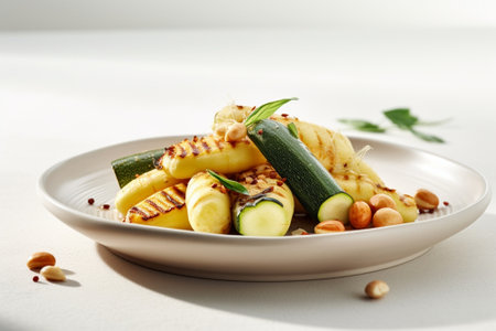 gnocchi with zucchini and meat : Generative AIの素材