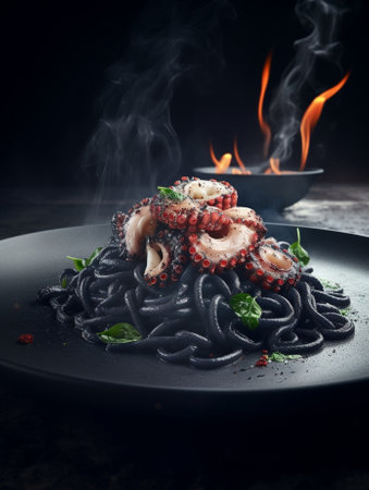 squids and black risotto : Generative AIの素材