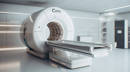 CT scanner in hospital medical clinic center : Generative AIの素材