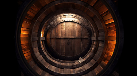 background of barrel : Generative AIの素材