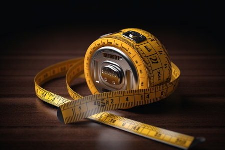 Measuring tape of the tailor for you design : Generative AIの素材