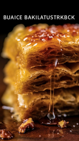 delicious baklava and tulumba cakes : Generative AIの素材