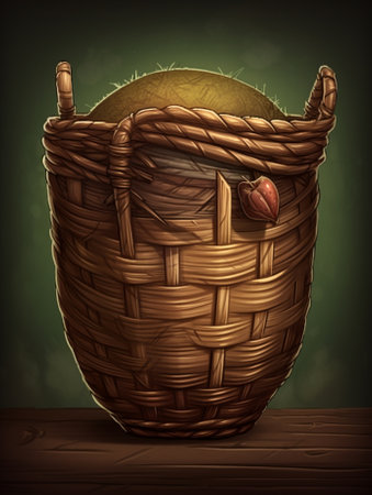 woven basket : Generative AIの素材