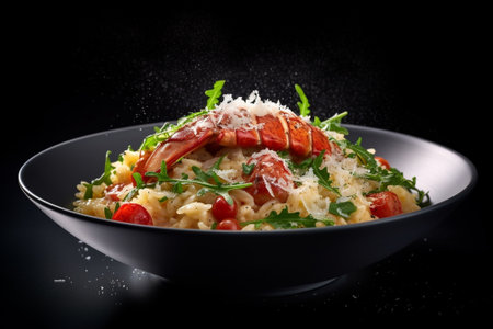 risotto with bacon and spices : Generative AIの素材