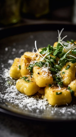 gnocchi with zucchini : Generative AIの素材