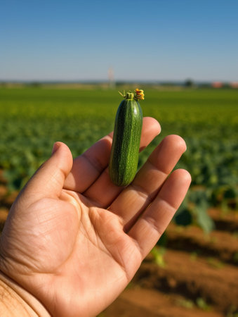 young cucumber plant : Generative AIの素材