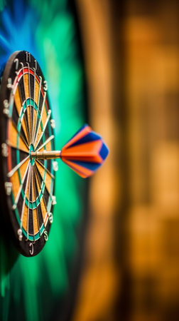 Close up of darts board : Generative AIの素材