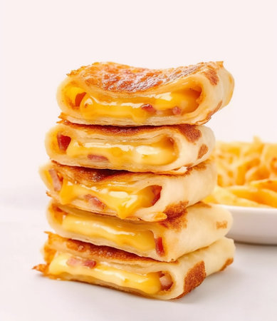 Salty cake of chicken bacon and cheese : Generative AIの素材