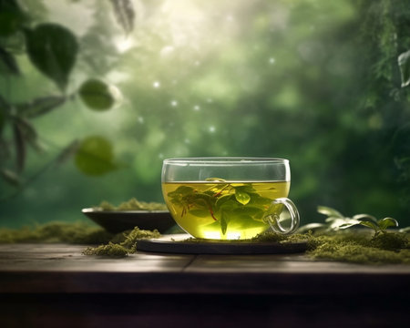 green tea : Generative AIの素材